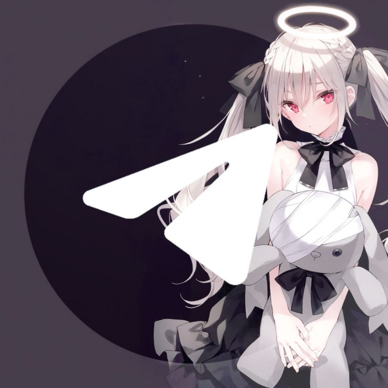 Значок телеграмм аниме