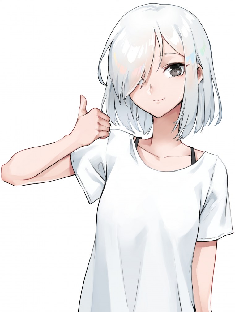 Аниме с короткими белыми волосами