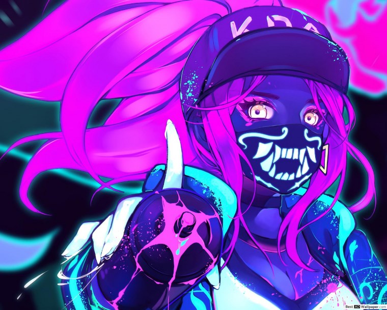 Мисаки с фиолетовыми волосами