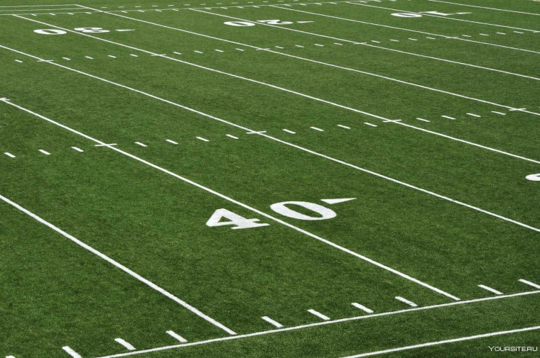 Футбольное поле с воротами вид сверху