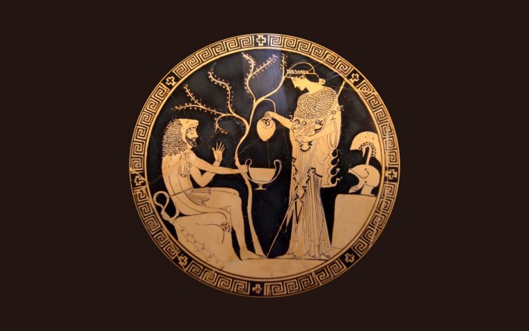 Афина богиня Греческая вазопись