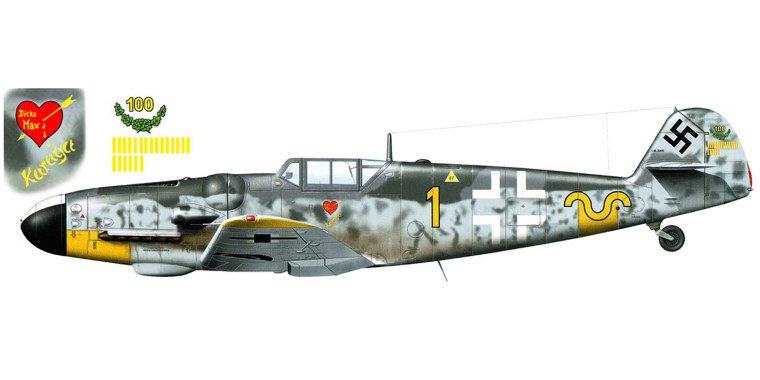 Эрих Хартманн Мессершмитт bf.109g