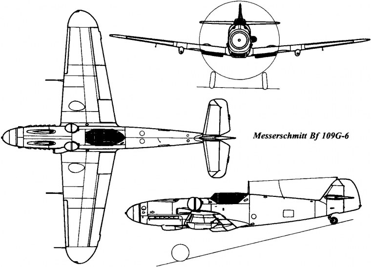 Messerschmitt bf.109 чертежи