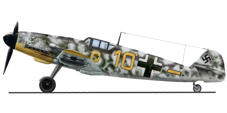 Messerschmitt bf.109 зимний камуфляж