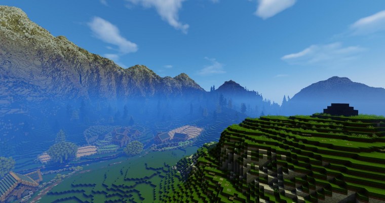 Красивые горы в МАЙНКРАФТЕ