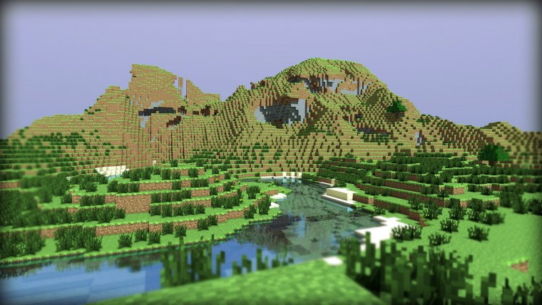 Красивые горы в МАЙНКРАФТЕ