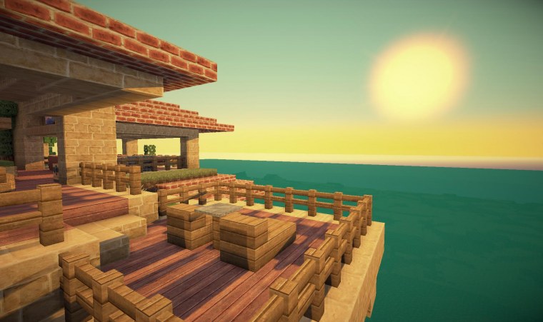 Домик с видом на море в МАЙНКРАФТЕ