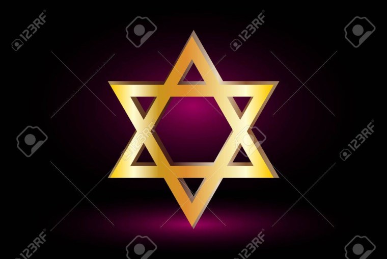Шестиконечная звезда на черном фоне