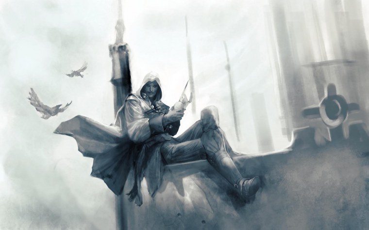 Ассасин Крид арт крыша