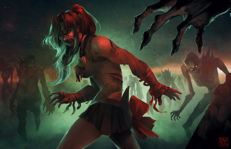 Зомбилэнд сага аниме Таэ Ямада