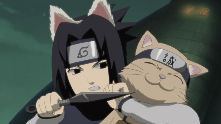 Наруто и Саске котики