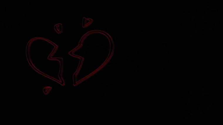 Обои сердце на темном фоне
