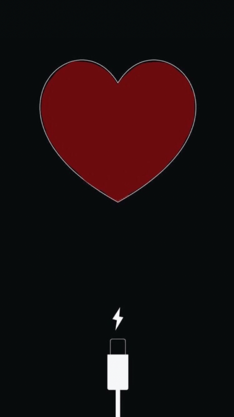 Сердечки на экран блокировки