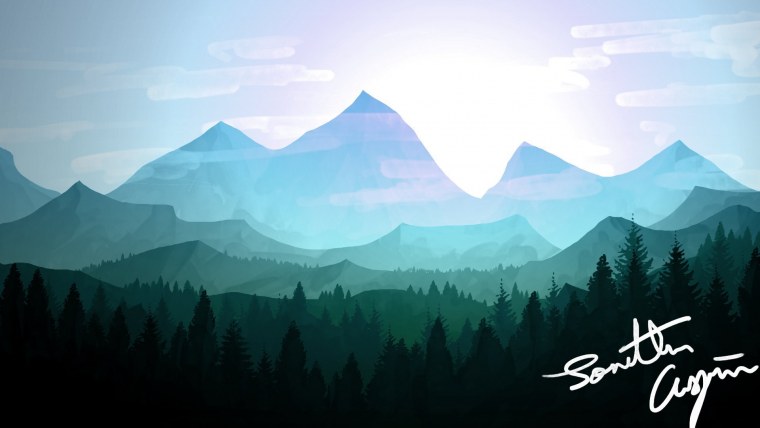 Горы вектор