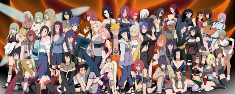 Наруто и его гарем