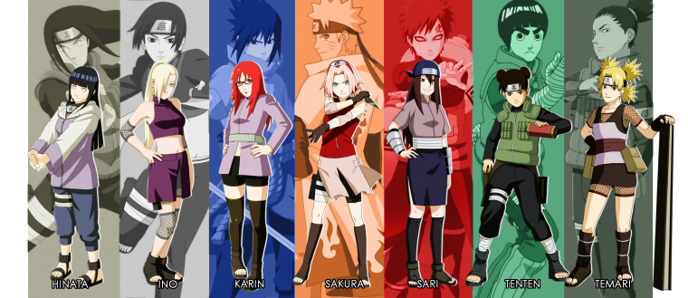 Дети героев Наруто