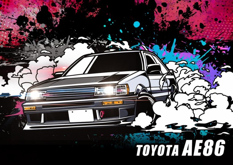JDM ae86 Toyota аниме