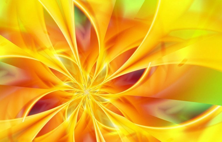 Красно желтая абстракция