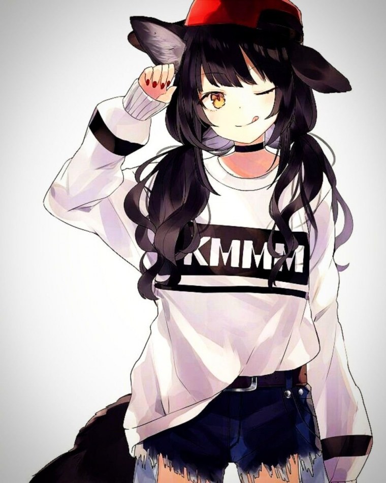 Аниме тянка пацанка