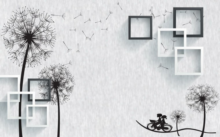 Одуванчики на стене