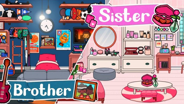 Toca World комнаты в домах