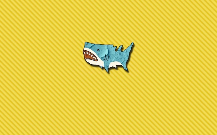 Акула арт Минимализм