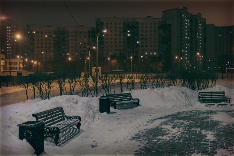 Питер дворы спального района