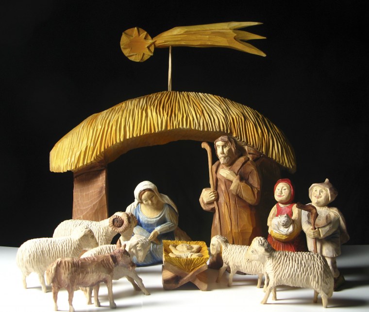 Ясли Иисуса Христа к вертеп к Рождеству Христову