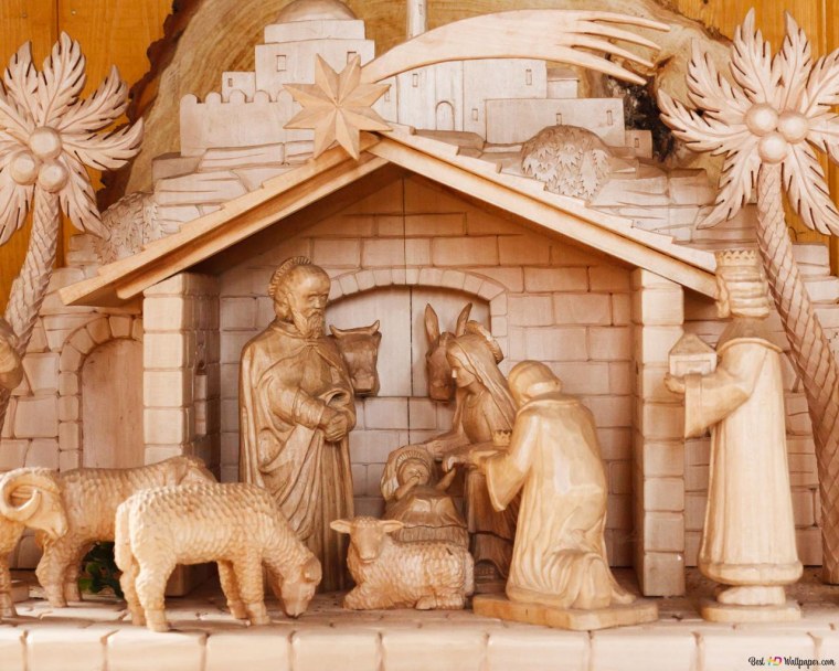Рождественский вертеп Иисус Христос