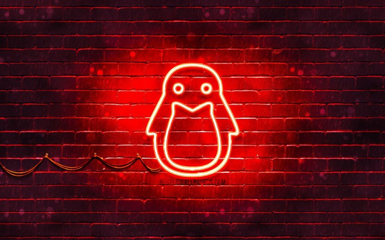 Обои красный неон