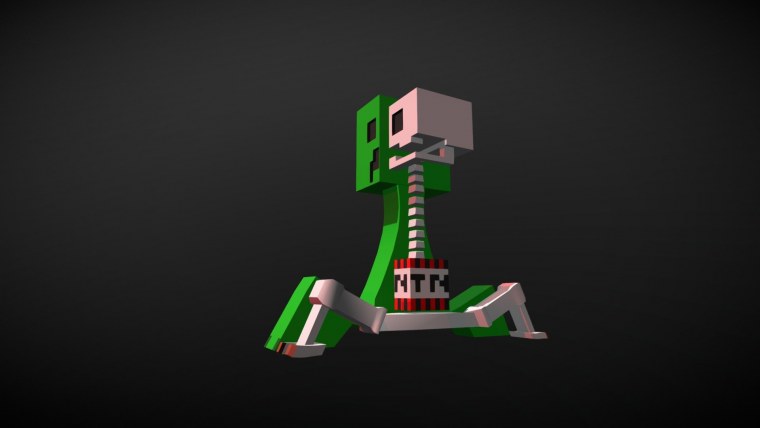 Майнкрафт КРИПЕР скелет