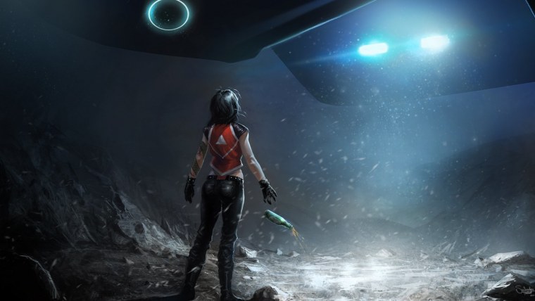 Фантастика девушки космос