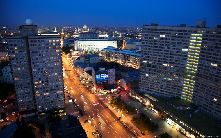 Ночной новый Арбат