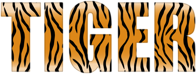 Цифры в тигровой расцветки