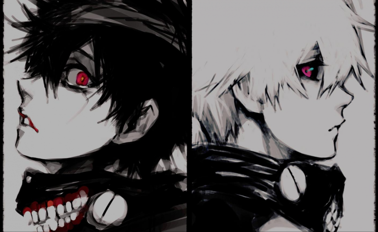 Kaneki Ken черно белый