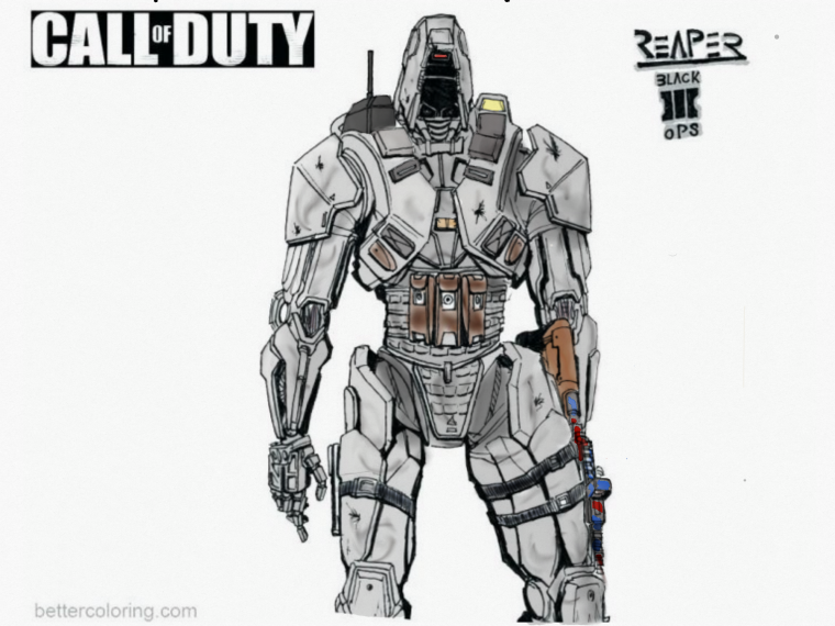 Раскраска Call of Duty mobile