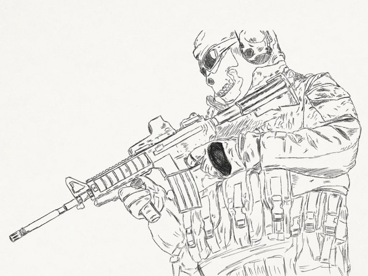 Раскраска Call of Duty Modern Warfare 2