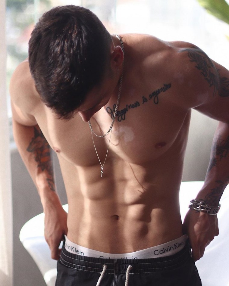 Пресс парня