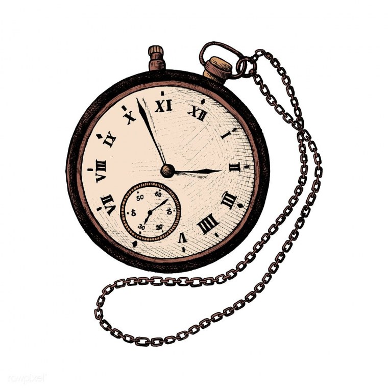 Часы на цепочке для фотошопа