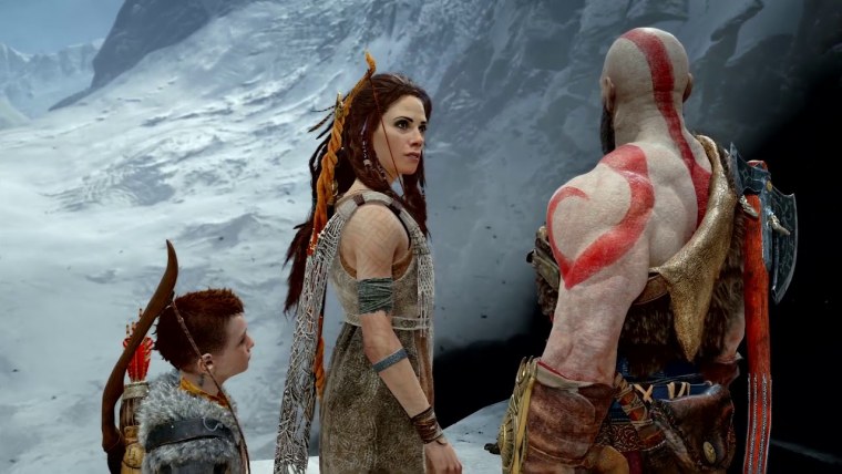 Кратос против Бальдра арт