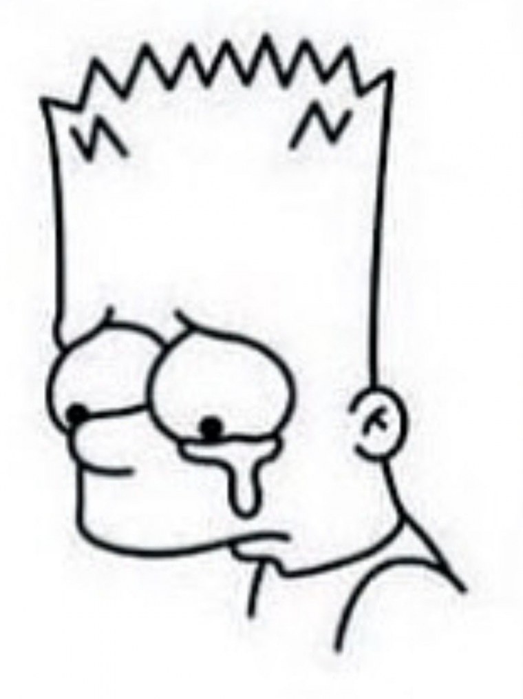 Эскизы татуировок барт симпсон