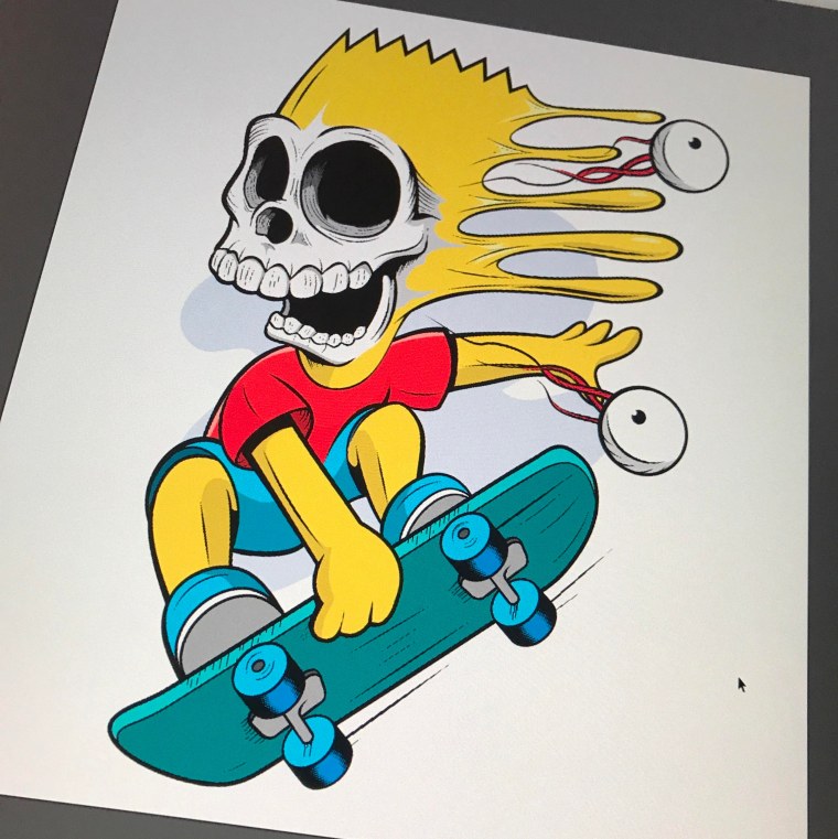 Эскизы татуировок барт симпсон