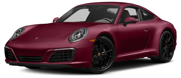 Porsche 911 на белом фоне