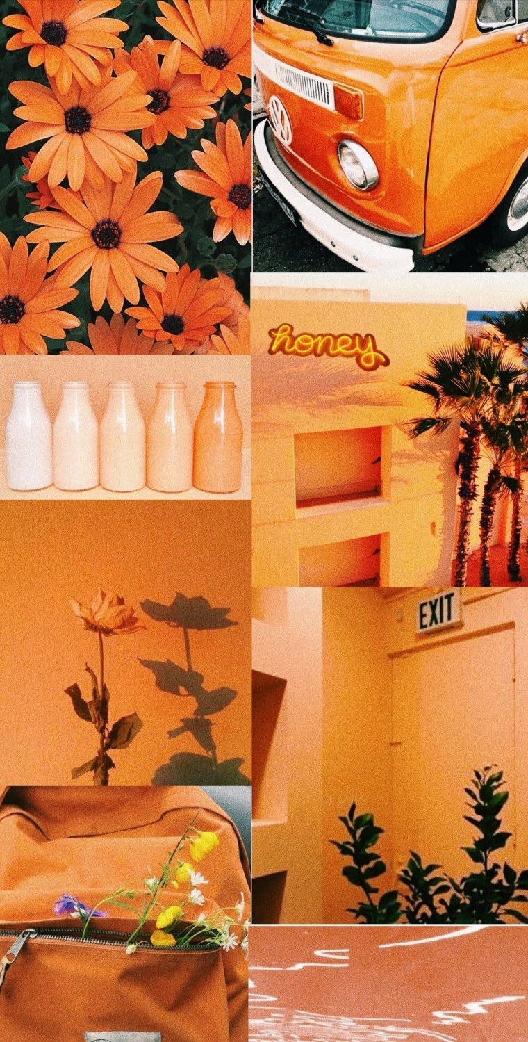 Оранжевый коллаж