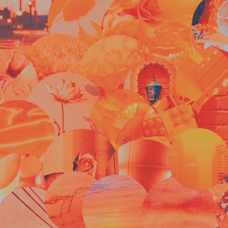 Оранжевый фон для эстетики