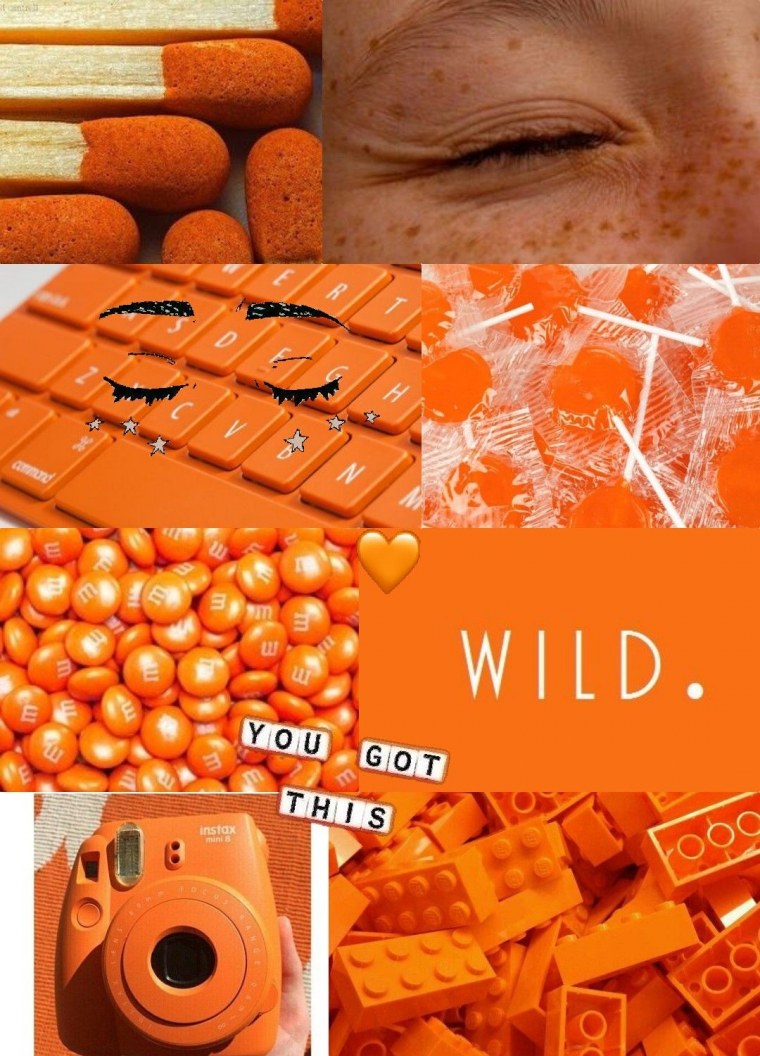 Оранжевый коллаж