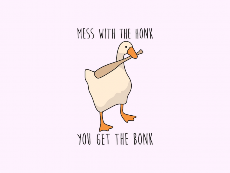 Untitled Goose game Гусь