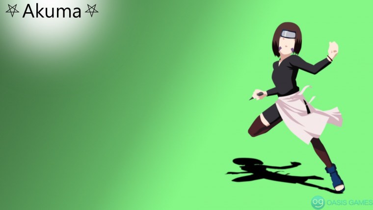 Рин Нохара на зеленом фоне