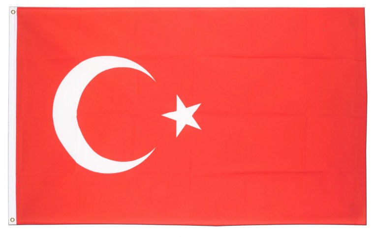 Турецкий флаг с восьмиконечной звездой