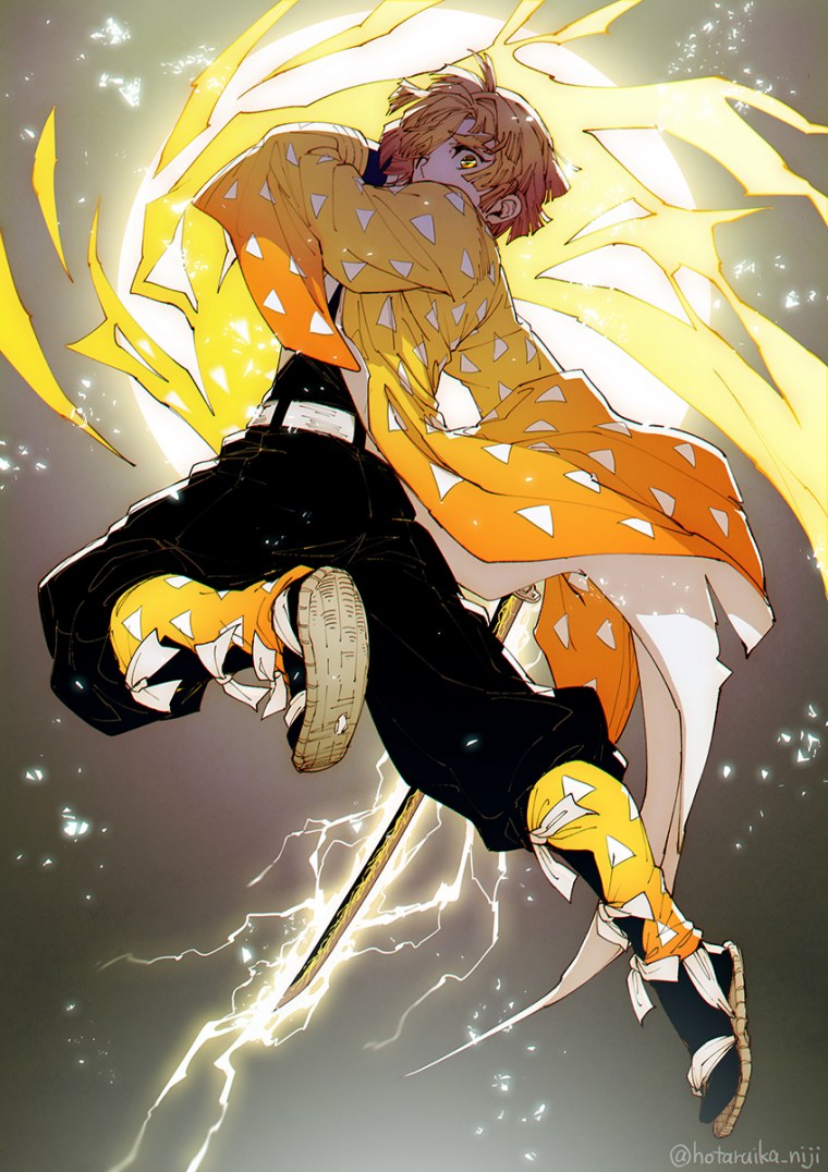 Клинок рассекающий демонов Танджиро зеницу Иноске